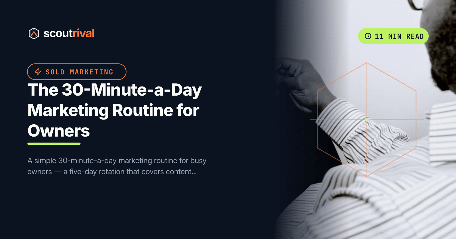 The 30-Minute-a-Day Marketing Routine for Owners — cover