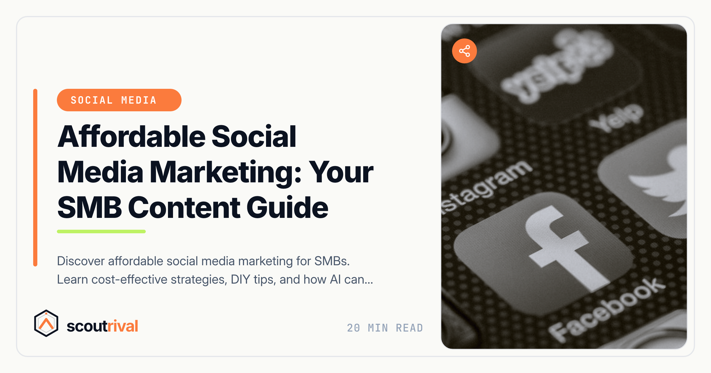 Affordable Social Media Marketing: Your SMB Content Guide — cover