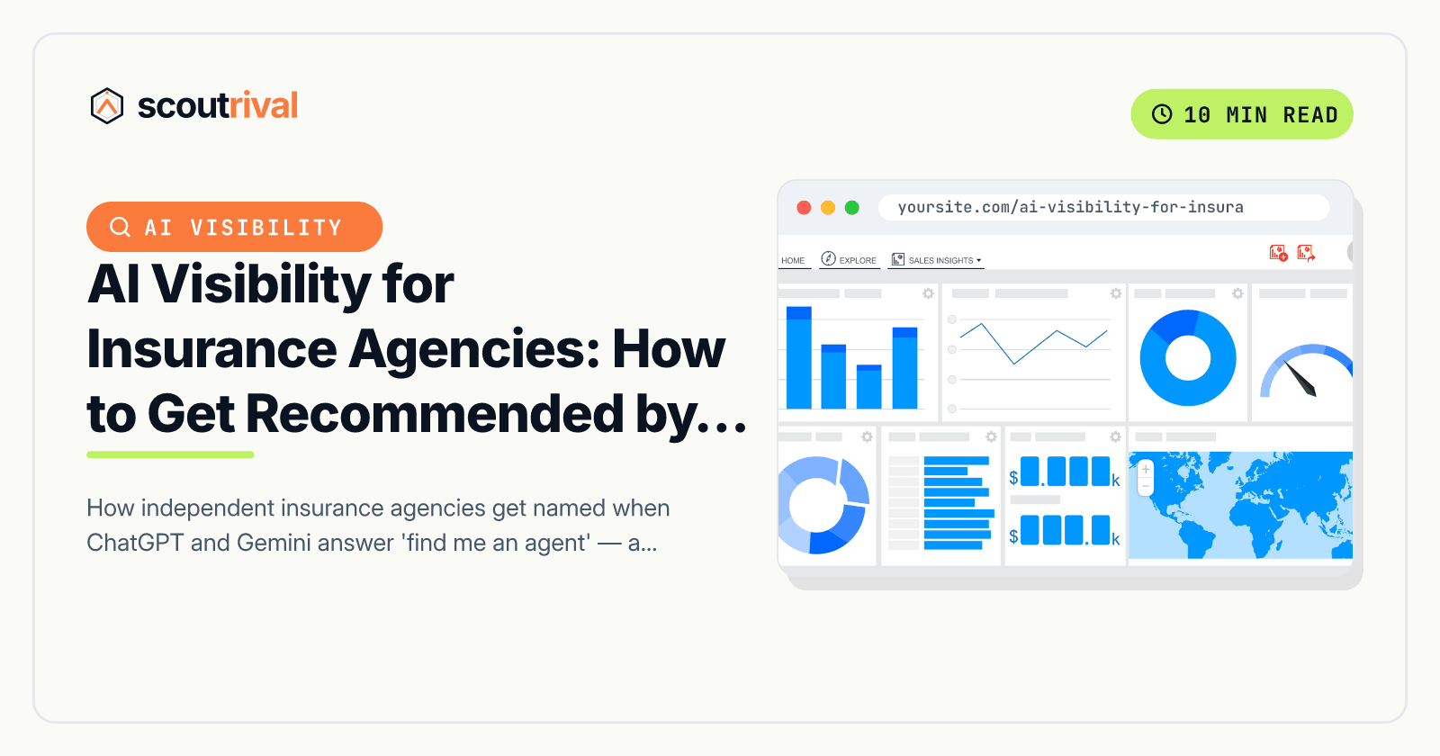 AI Visibility for Insurance Agencies: How to Get Recommended by ChatGPT — cover