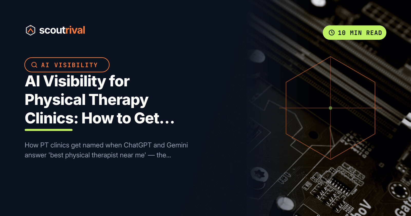 AI Visibility for Physical Therapy Clinics: How to Get Recommended by ChatGPT — cover