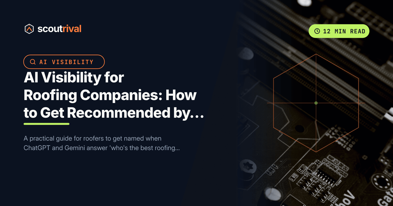 AI Visibility for Roofing Companies: How to Get Recommended by ChatGPT — cover