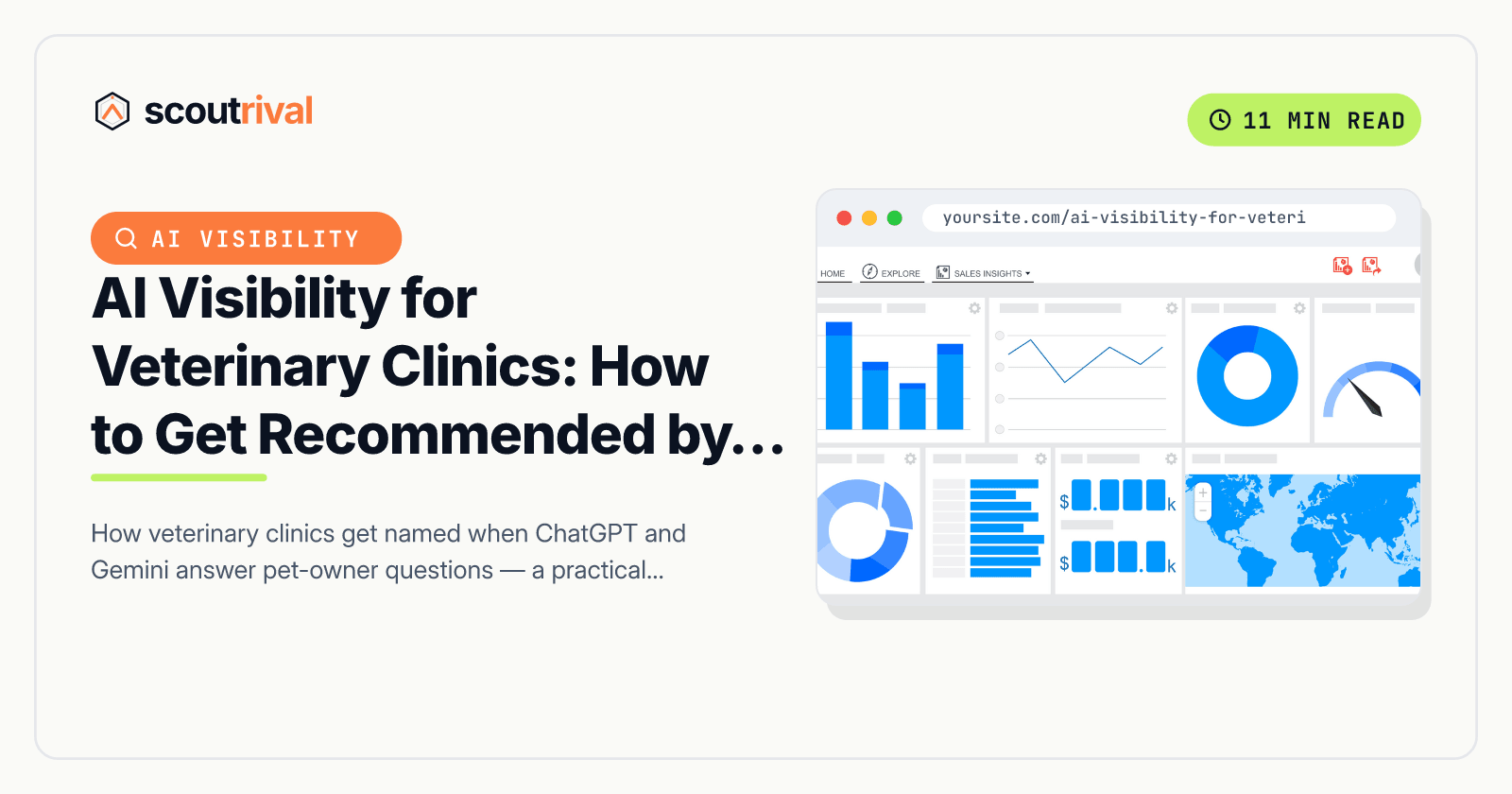 AI Visibility for Veterinary Clinics: How to Get Recommended by ChatGPT — cover