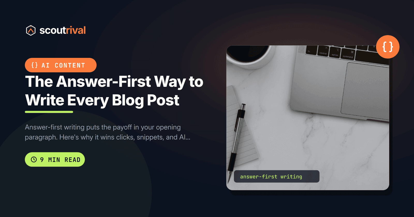 The Answer-First Way to Write Every Blog Post — cover