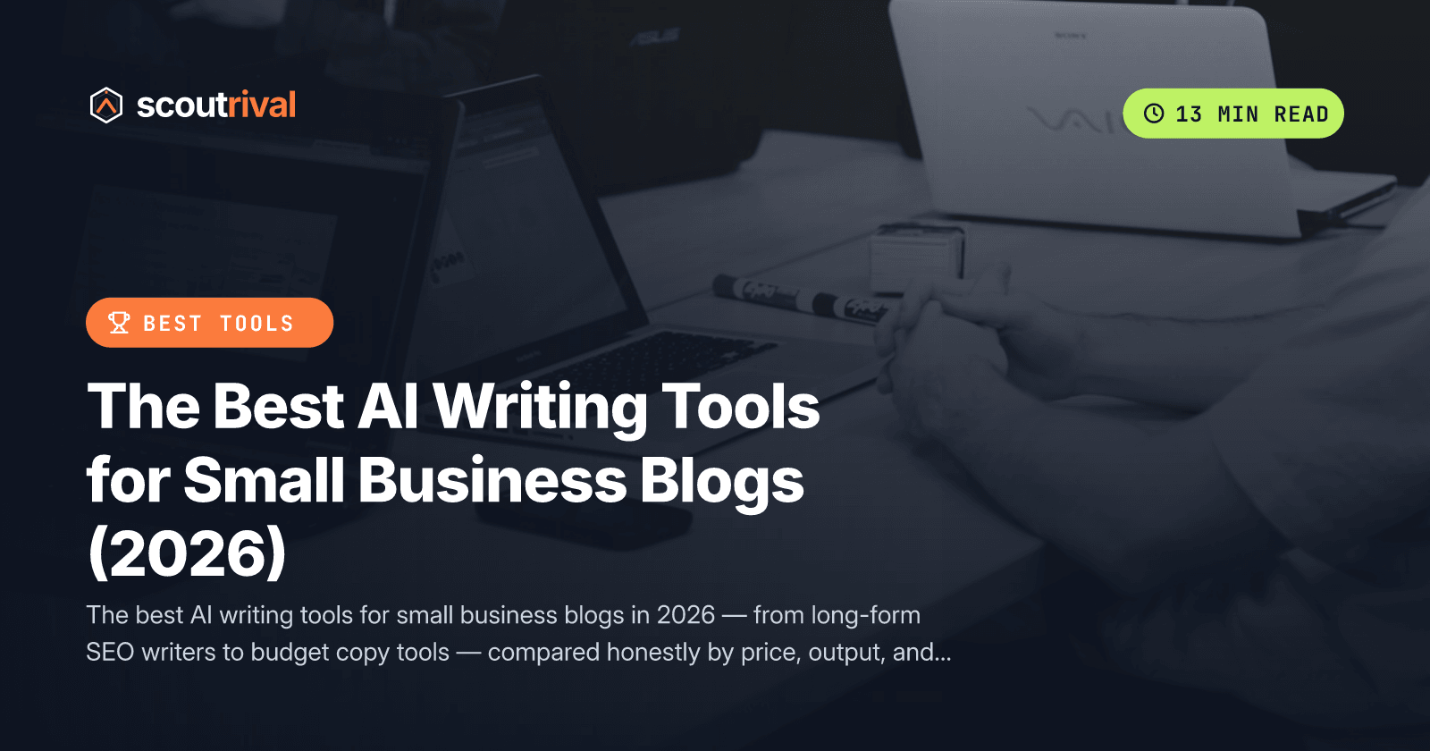 The Best AI Writing Tools for Small Business Blogs (2026) — cover