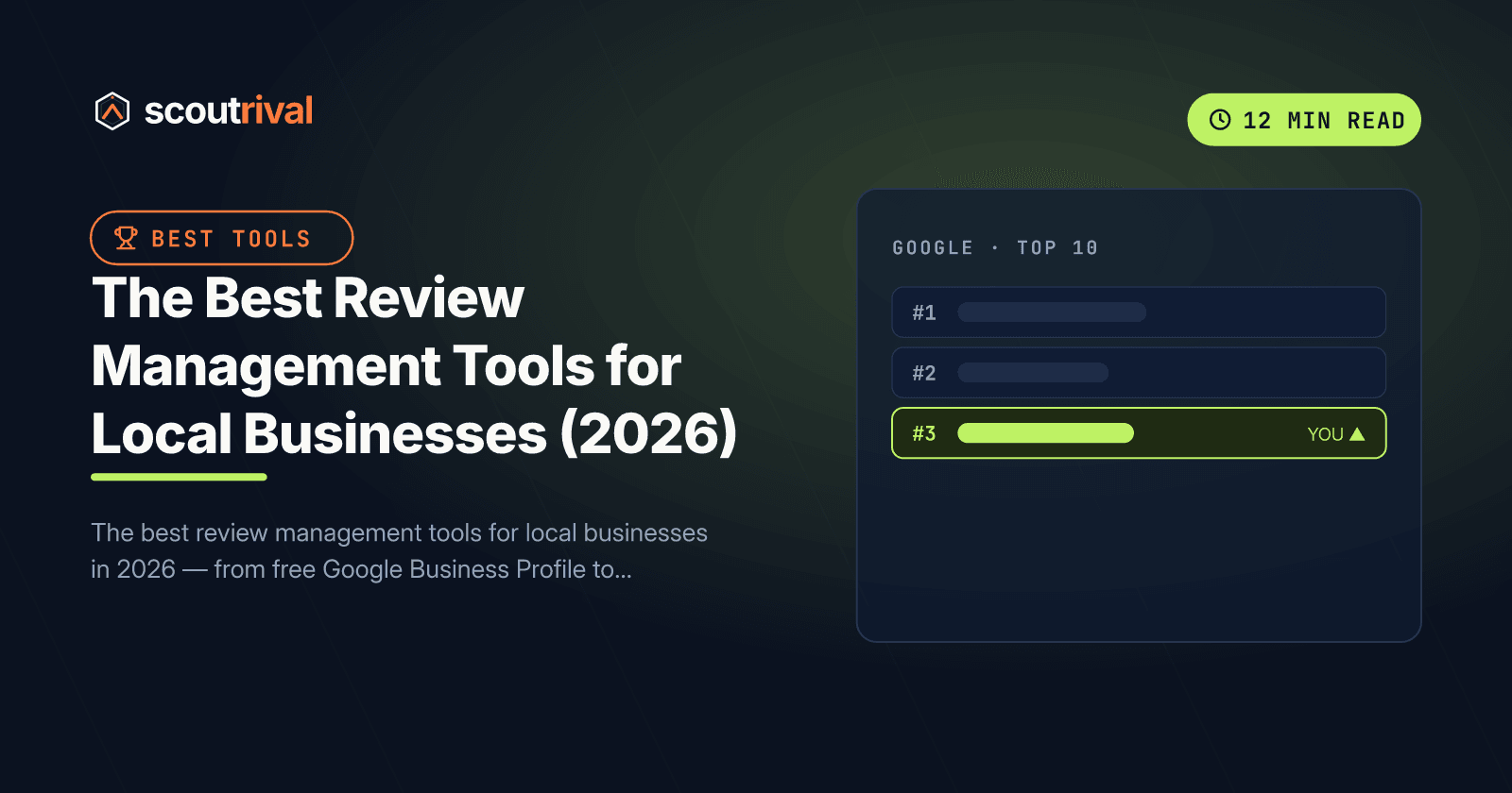 The Best Review Management Tools for Local Businesses (2026) — cover