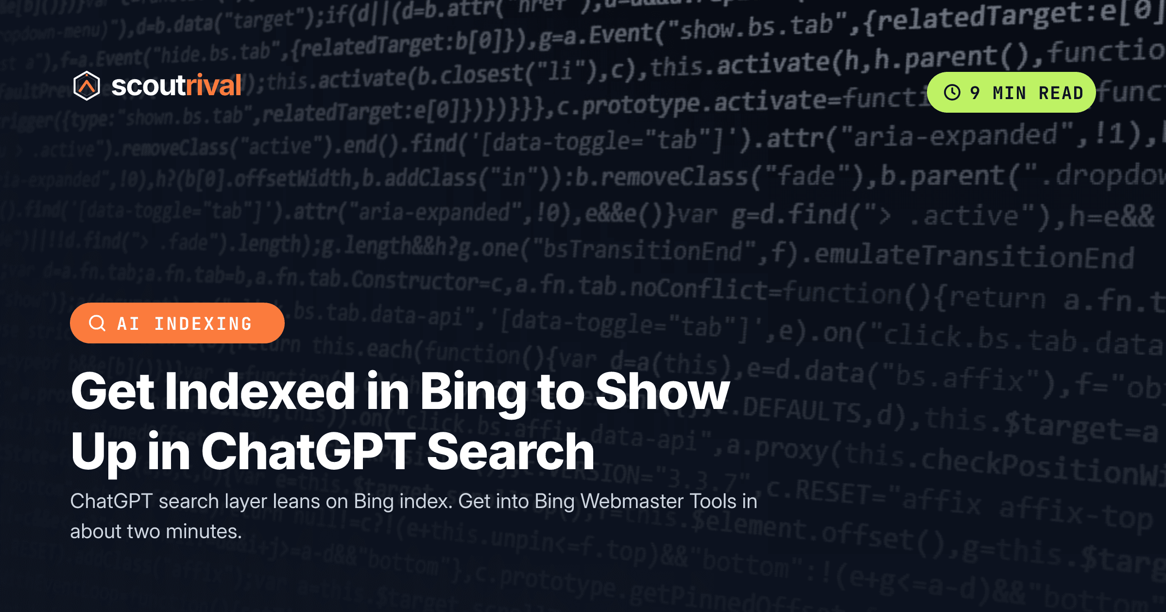 Get Indexed in Bing to Show Up in ChatGPT Search — cover