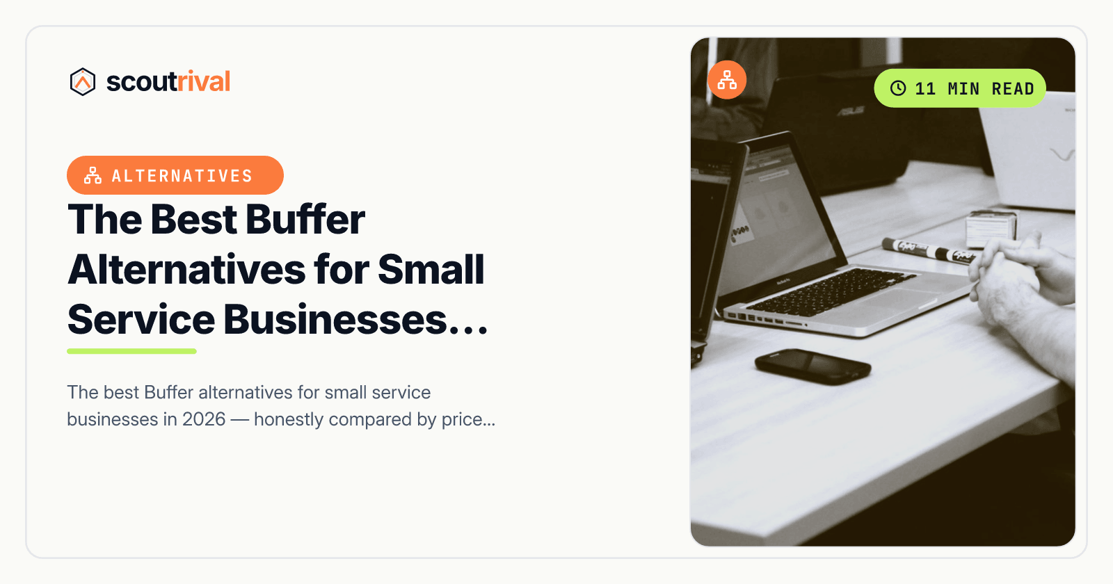 The Best Buffer Alternatives for Small Service Businesses (2026) — cover
