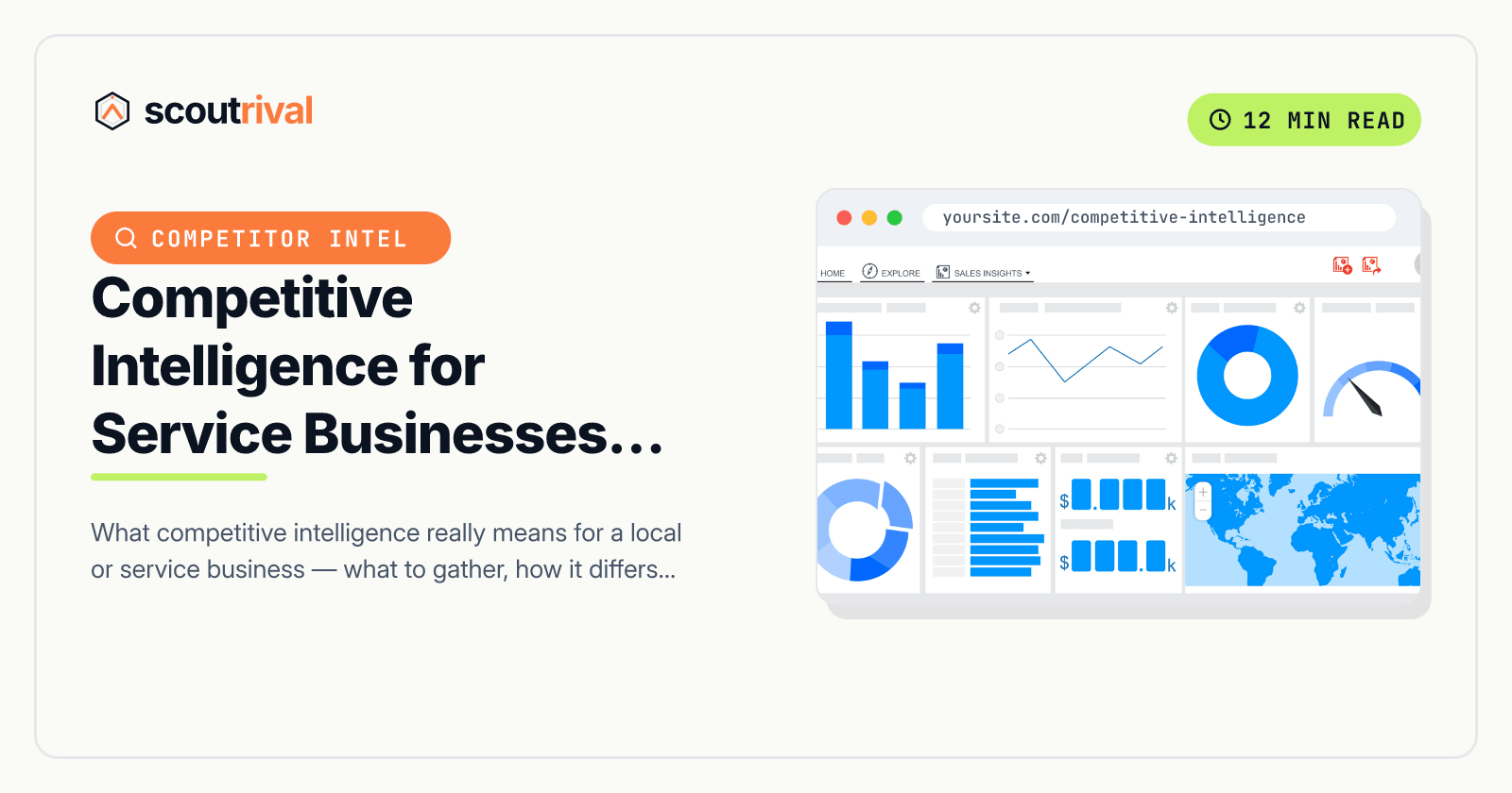Competitive Intelligence for Service Businesses, Explained — cover