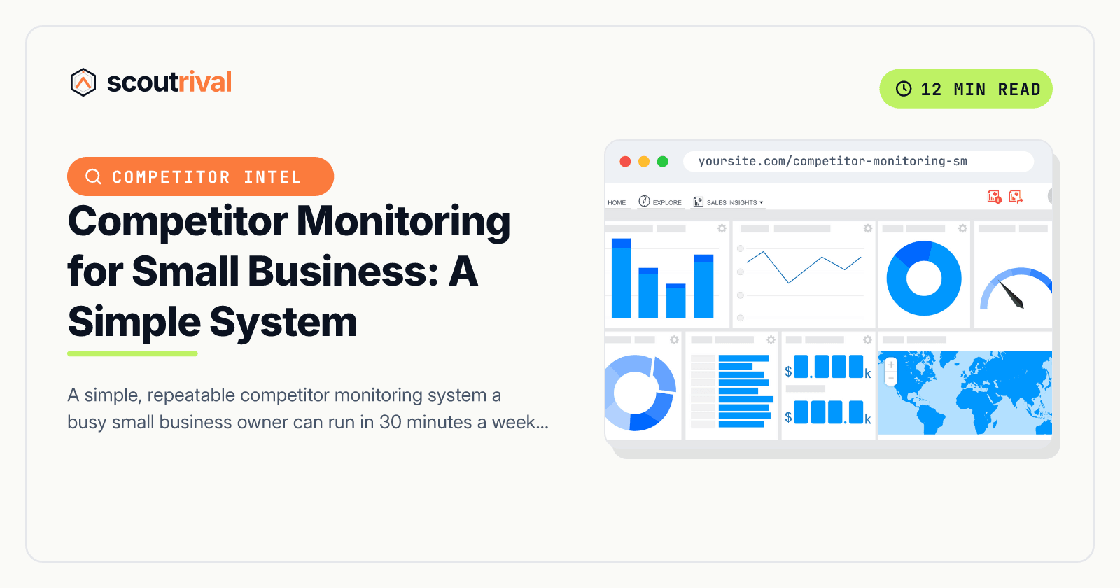 Competitor Monitoring for Small Business: A Simple System — cover