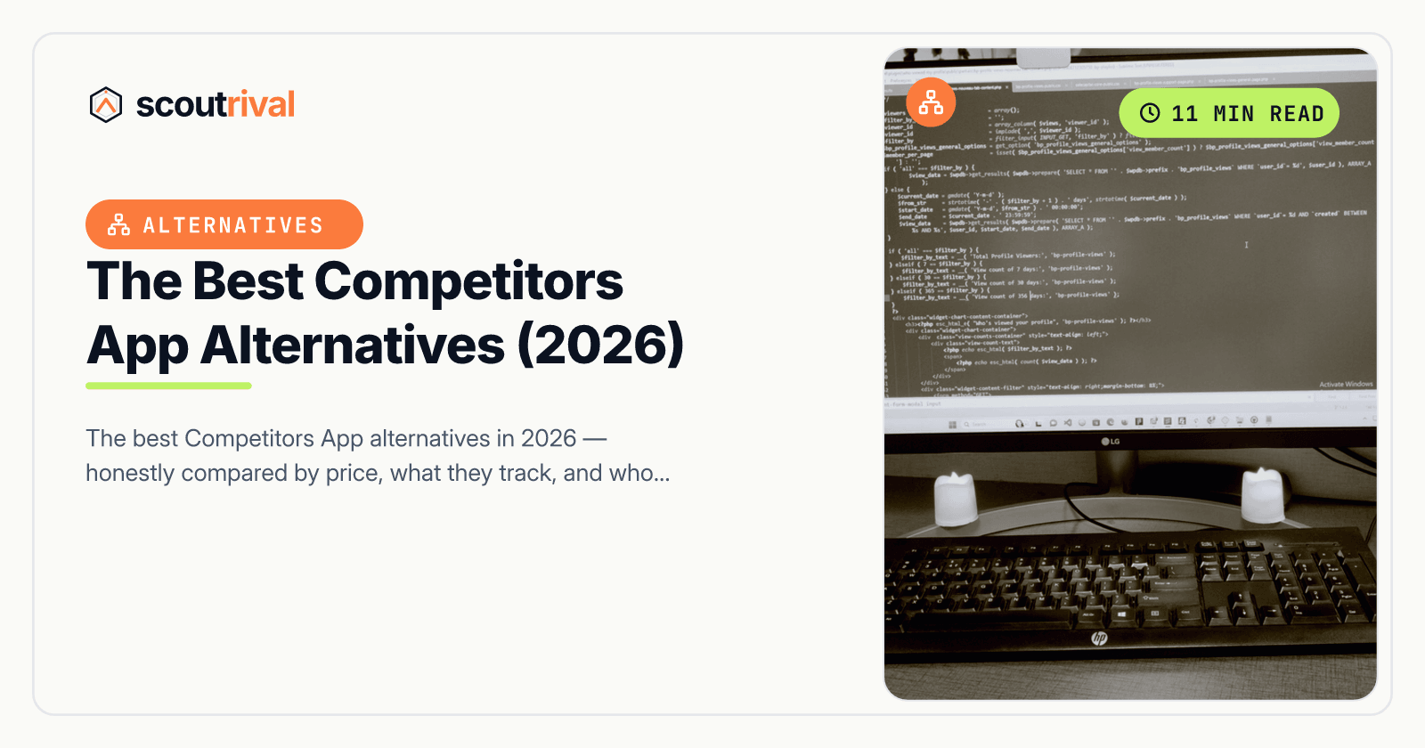 The Best Competitors App Alternatives (2026) — cover