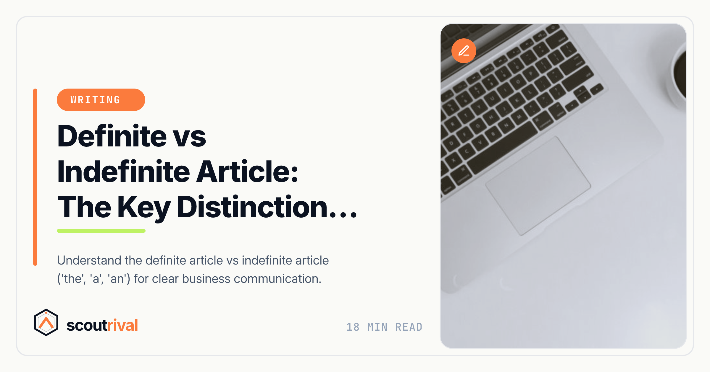 Definite vs Indefinite Article: The Key Distinction SMBs Need — cover