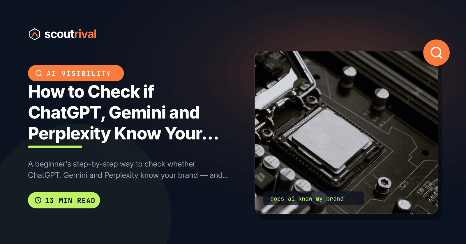How to Check if ChatGPT, Gemini and Perplexity Know Your Brand — cover