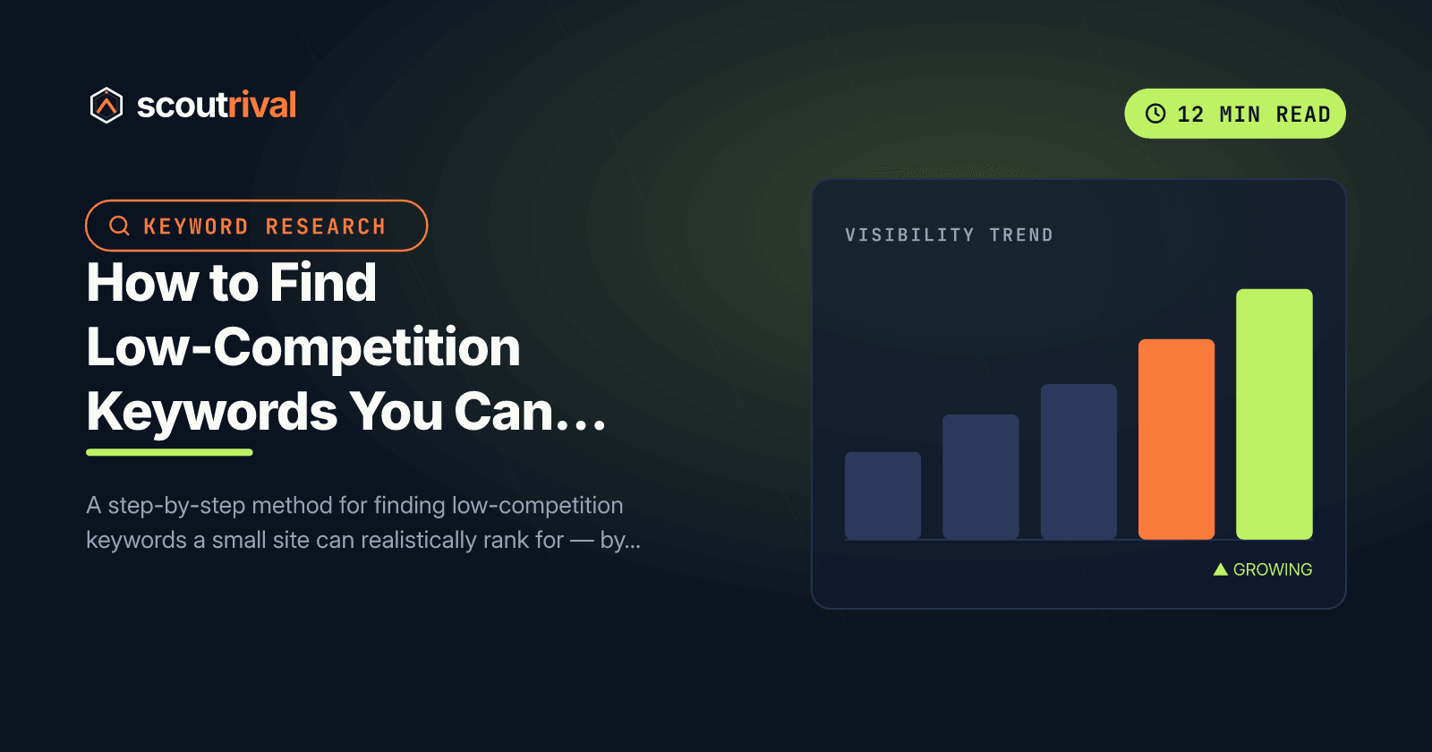 How to Find Low-Competition Keywords You Can Actually Rank For — cover