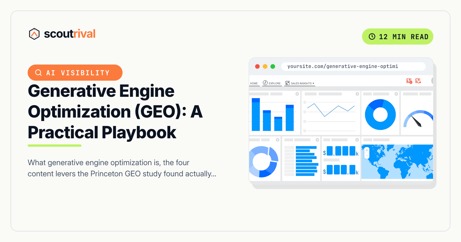 Generative Engine Optimization (GEO): A Practical Playbook — cover