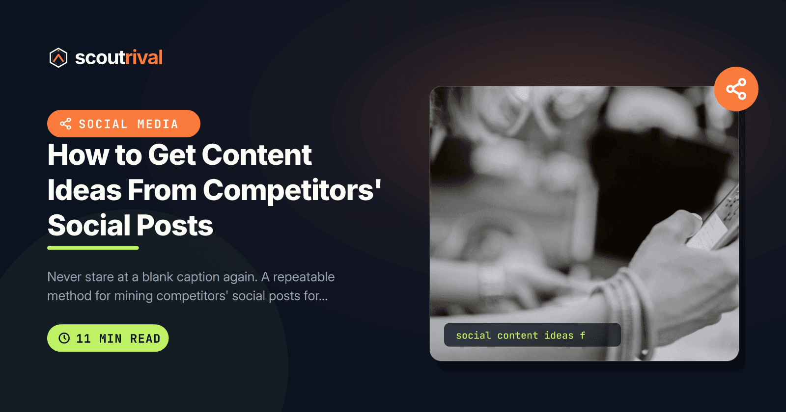 How to Get Content Ideas From Competitors' Social Posts — cover