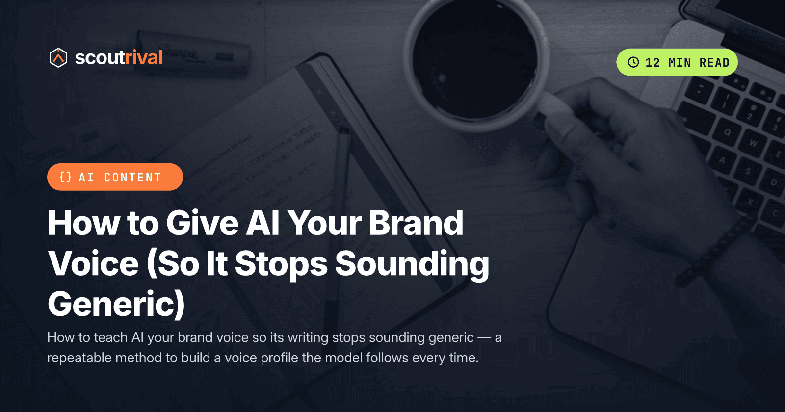 How to Give AI Your Brand Voice (So It Stops Sounding Generic) — cover