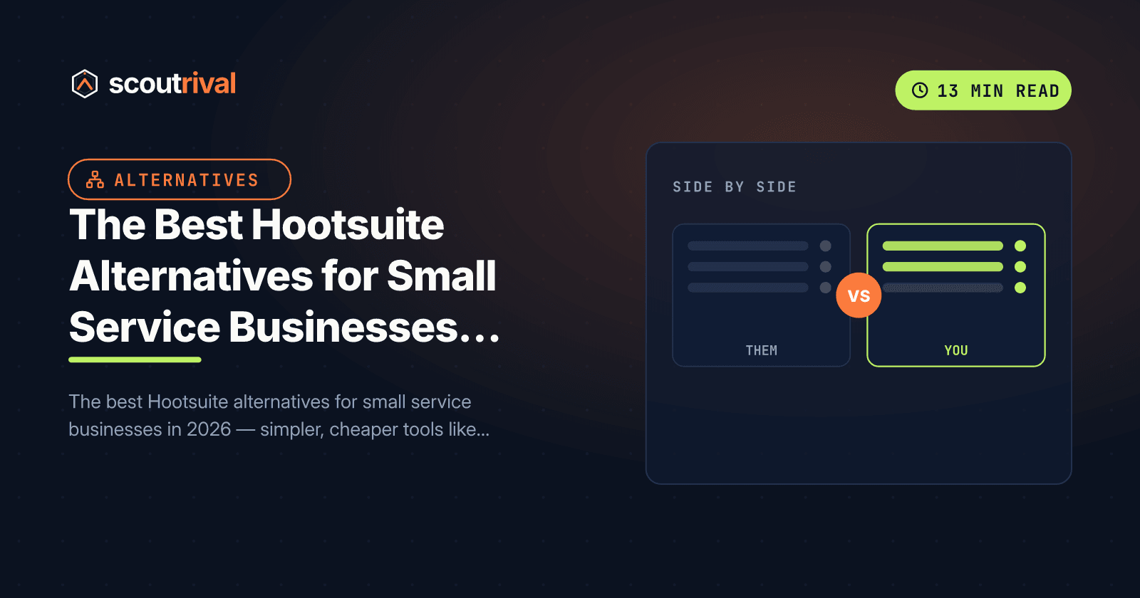 The Best Hootsuite Alternatives for Small Service Businesses (2026) — cover