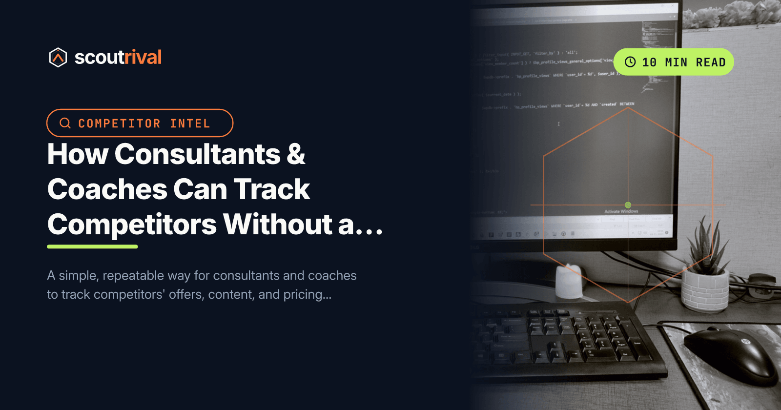 How Consultants & Coaches Can Track Competitors Without a Marketing Team — cover
