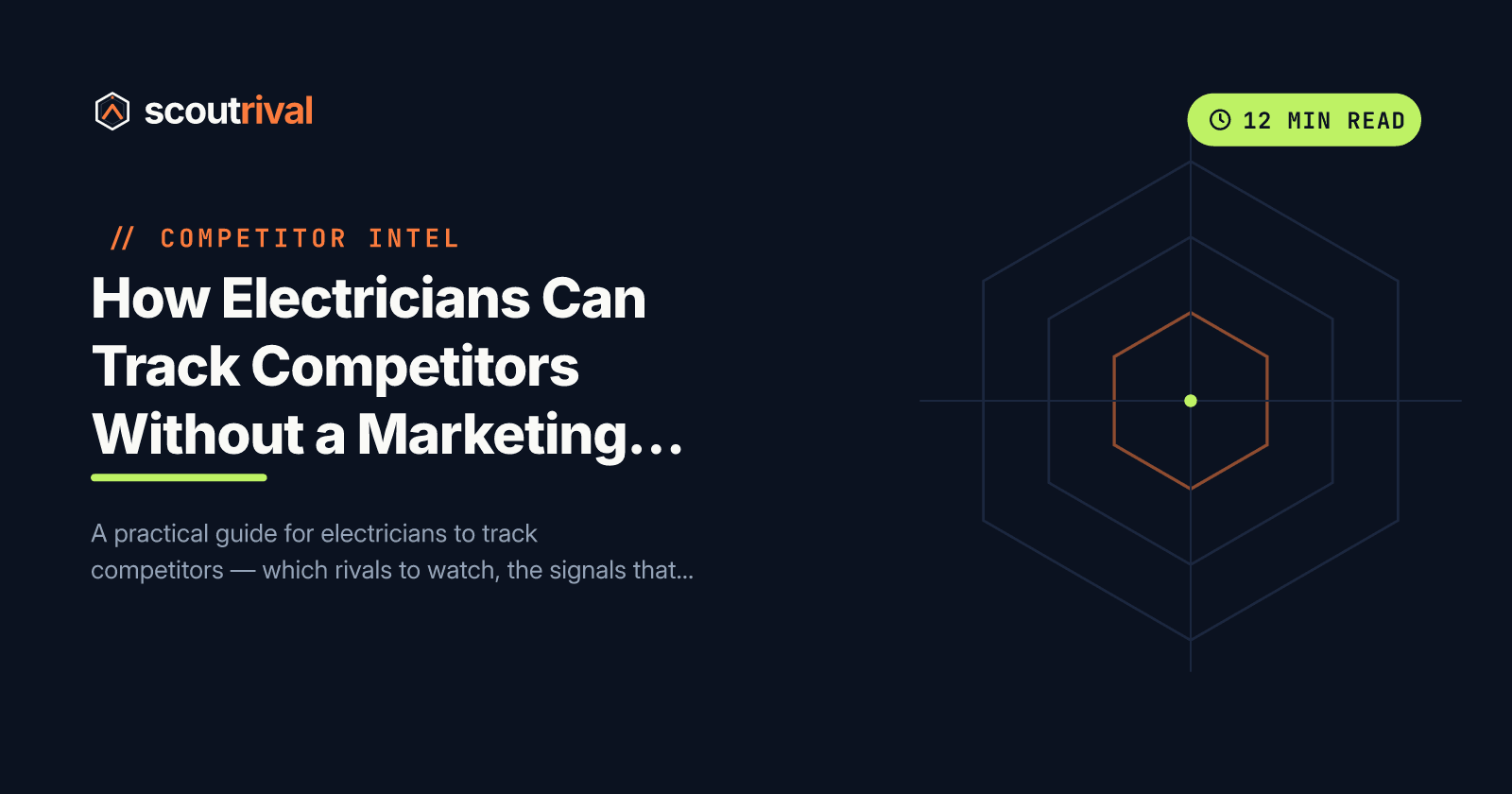 How Electricians Can Track Competitors Without a Marketing Team — cover
