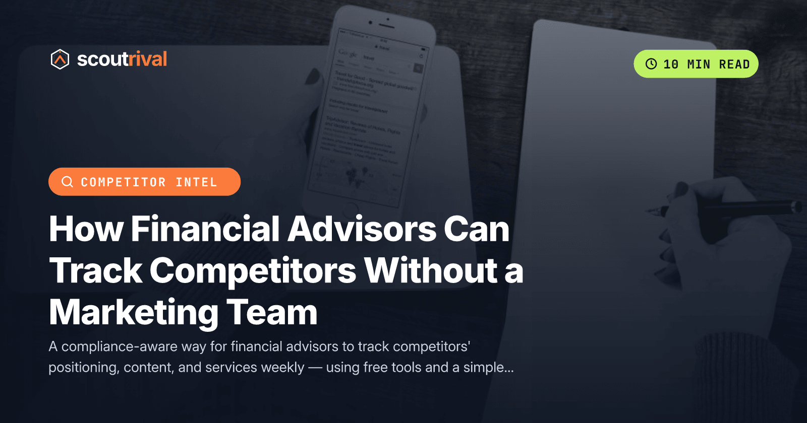 How Financial Advisors Can Track Competitors Without a Marketing Team — cover