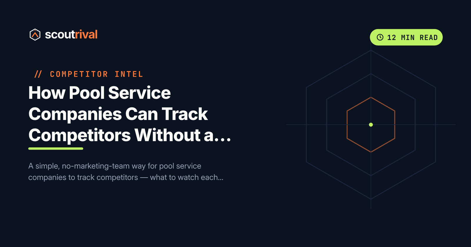 How Pool Service Companies Can Track Competitors Without a Marketing Team — cover