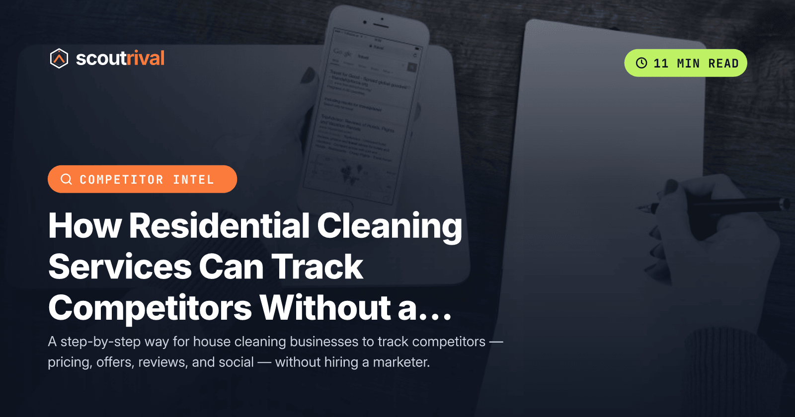 How Residential Cleaning Services Can Track Competitors Without a Marketing Team — cover