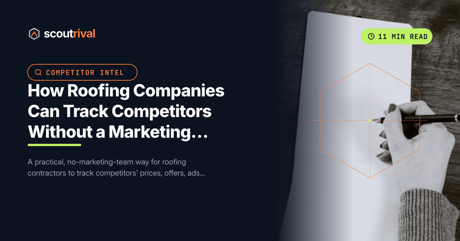 How Roofing Companies Can Track Competitors Without a Marketing Team — cover