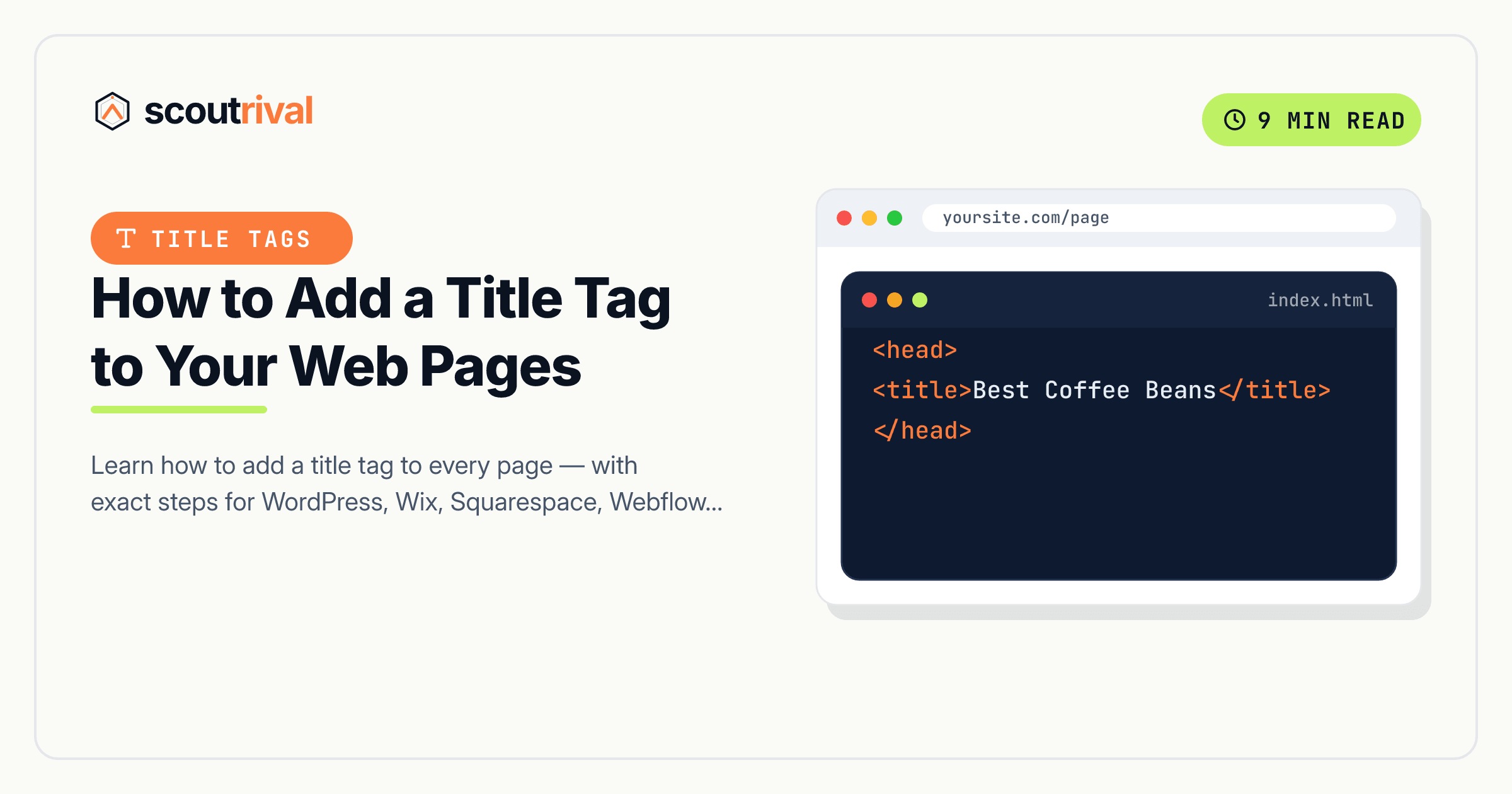 How to Add a Title Tag to Your Web Pages (Step-by-Step) — cover