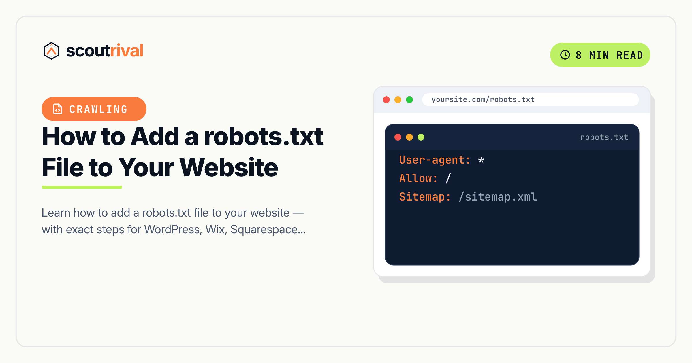How to Add a robots.txt File to Your Website (Step-by-Step) — cover