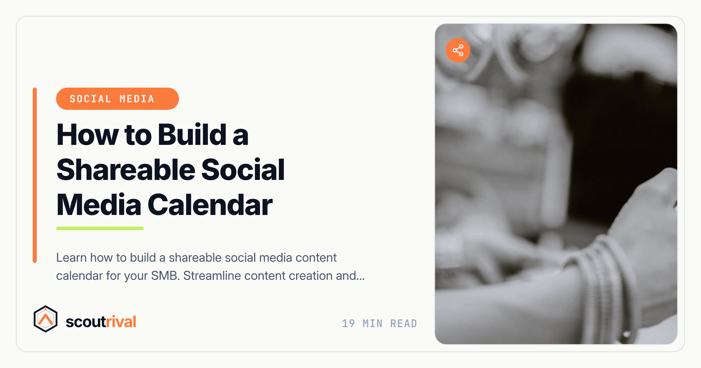 How to Build a Shareable Social Media Calendar — cover