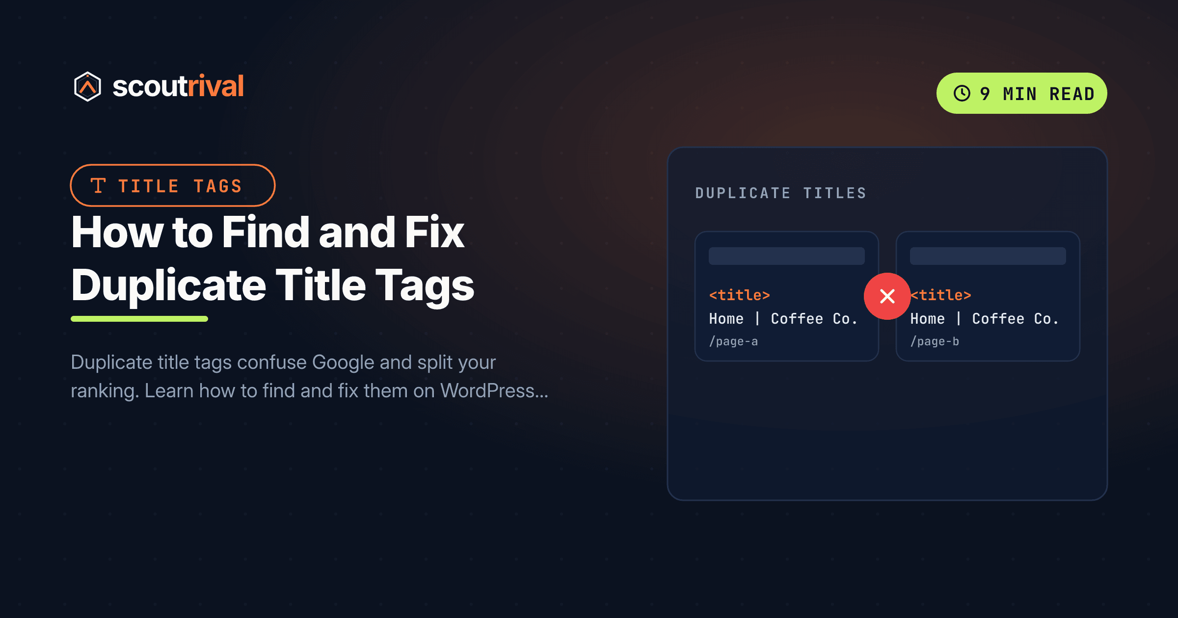 How to Find and Fix Duplicate Title Tags (Step-by-Step) — cover