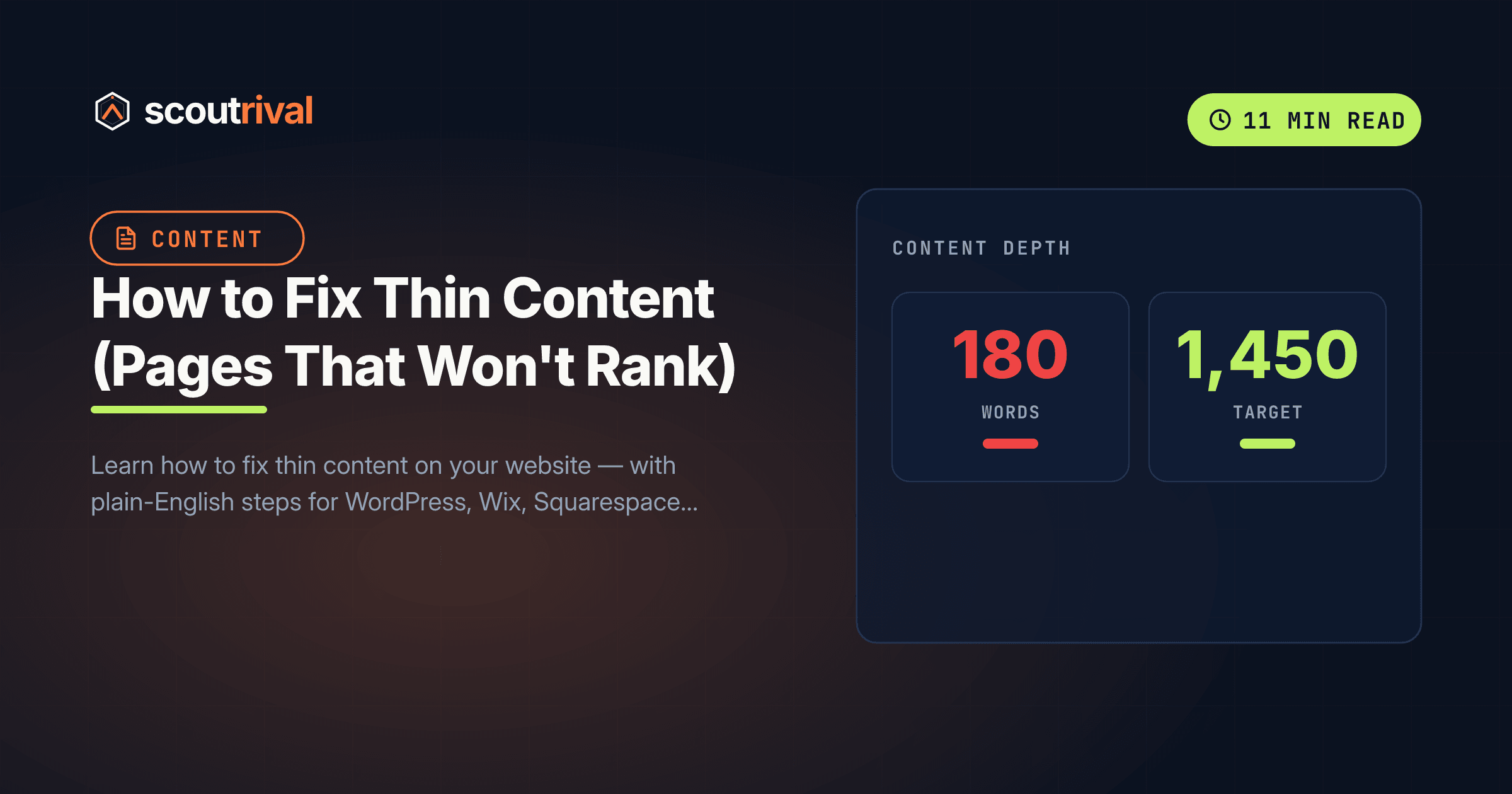 How to Fix Thin Content (Pages That Won't Rank) — cover