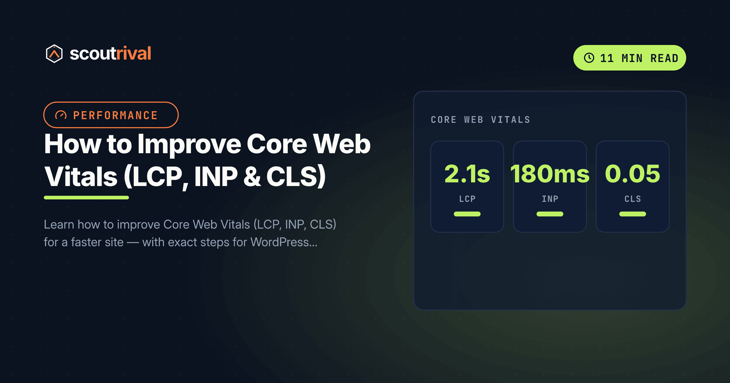 How to Improve Core Web Vitals (LCP, INP & CLS) — Step-by-Step — cover