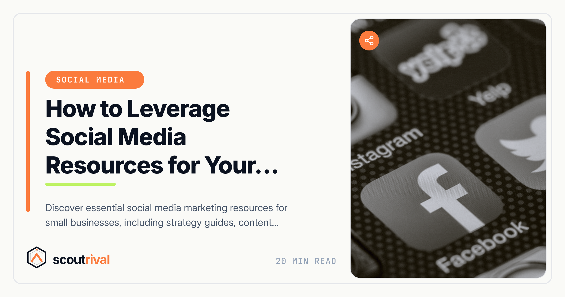 How to Leverage Social Media Resources for Your SMB — cover