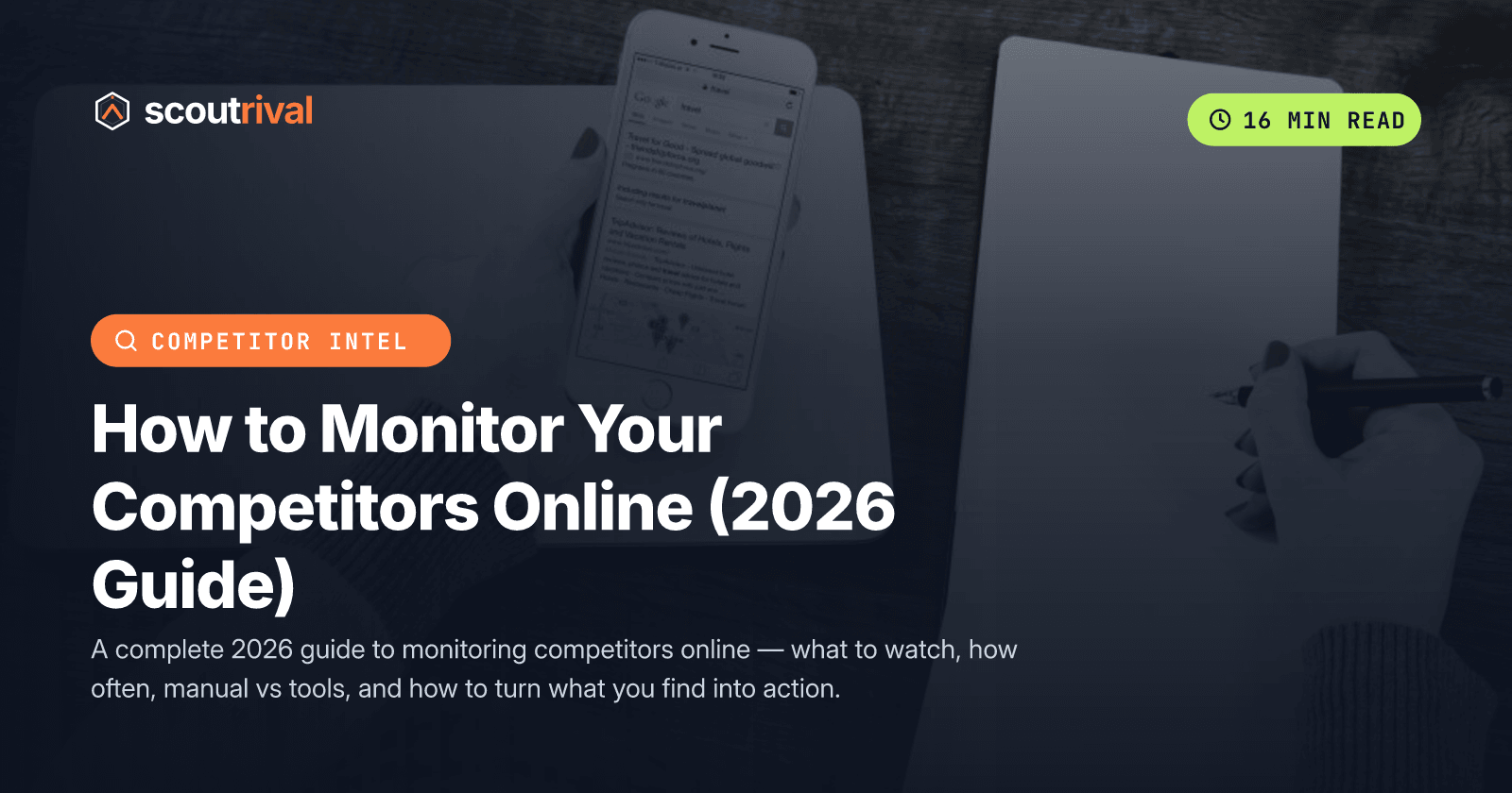 How to Monitor Your Competitors Online (2026 Guide) — cover
