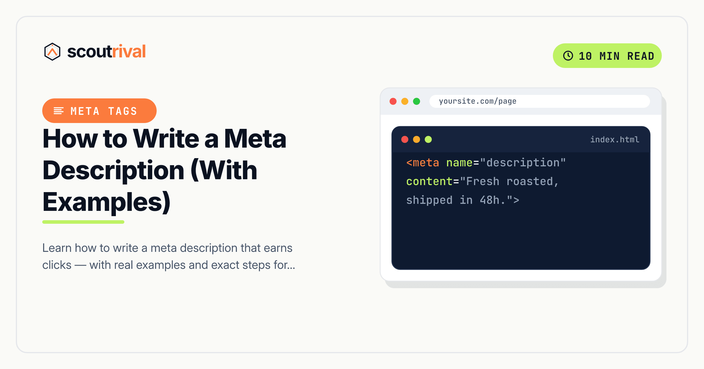 How to Write a Meta Description (With Examples) — cover