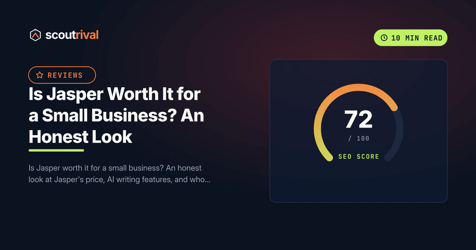 Is Jasper Worth It for a Small Business? An Honest Look — cover