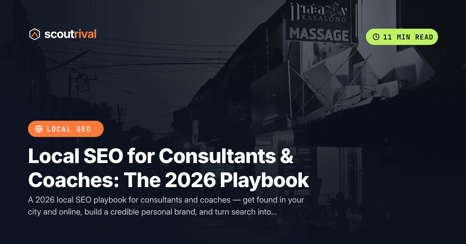 Local SEO for Consultants & Coaches: The 2026 Playbook — cover