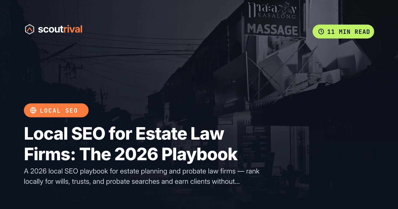 Local SEO for Estate Law Firms: The 2026 Playbook — cover