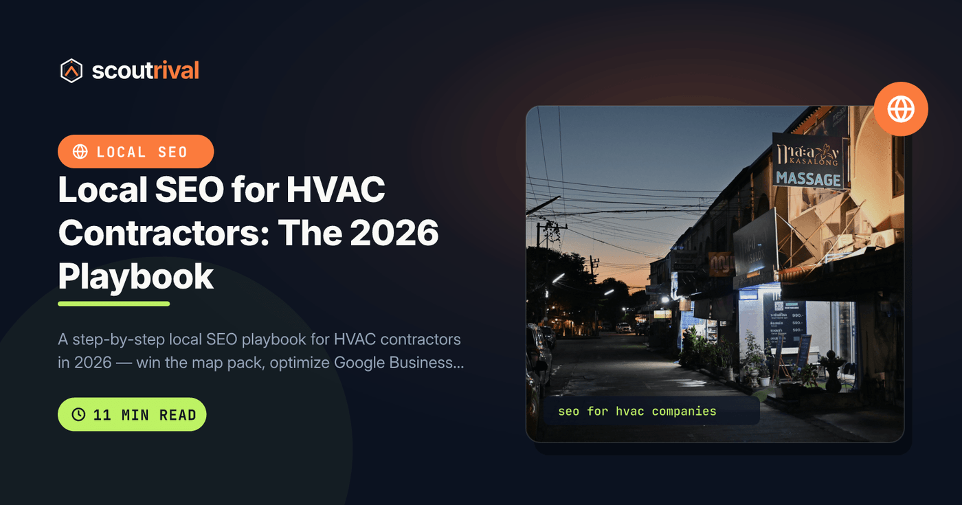 Local SEO for HVAC Contractors: The 2026 Playbook — cover