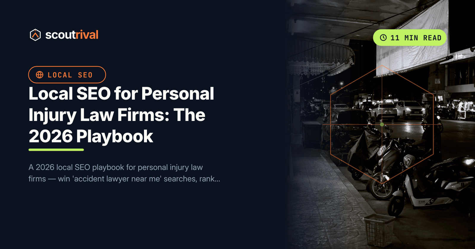 Local SEO for Personal Injury Law Firms: The 2026 Playbook — cover