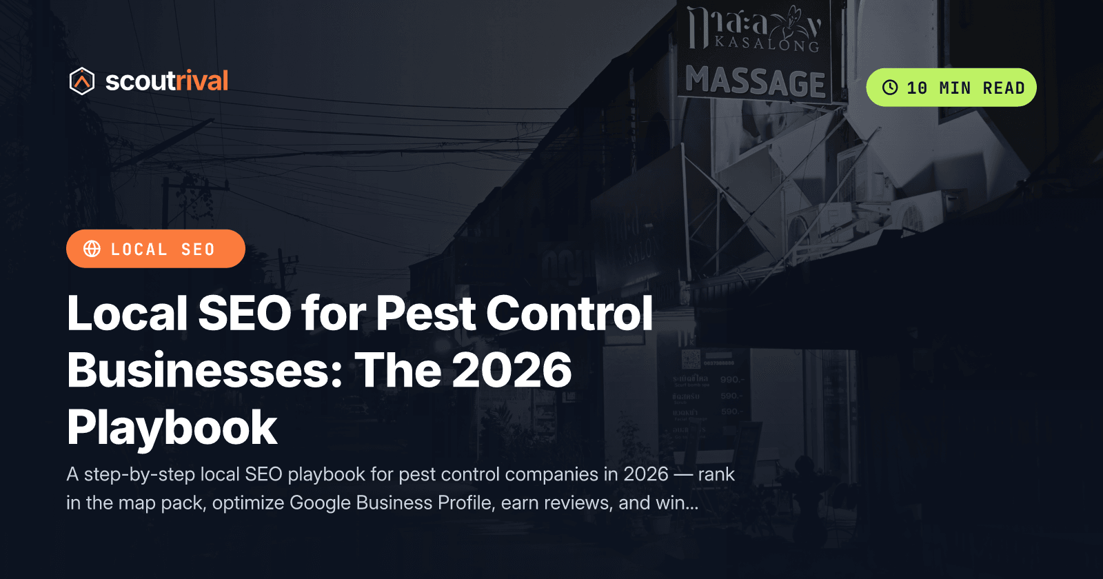 Local SEO for Pest Control Businesses: The 2026 Playbook — cover