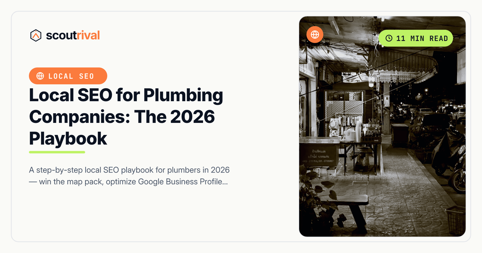 Local SEO for Plumbing Companies: The 2026 Playbook — cover