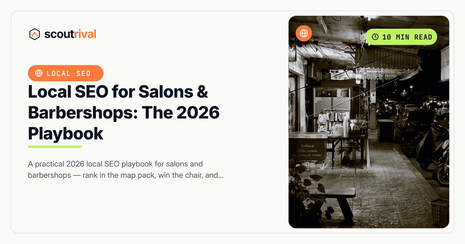Local SEO for Salons & Barbershops: The 2026 Playbook — cover