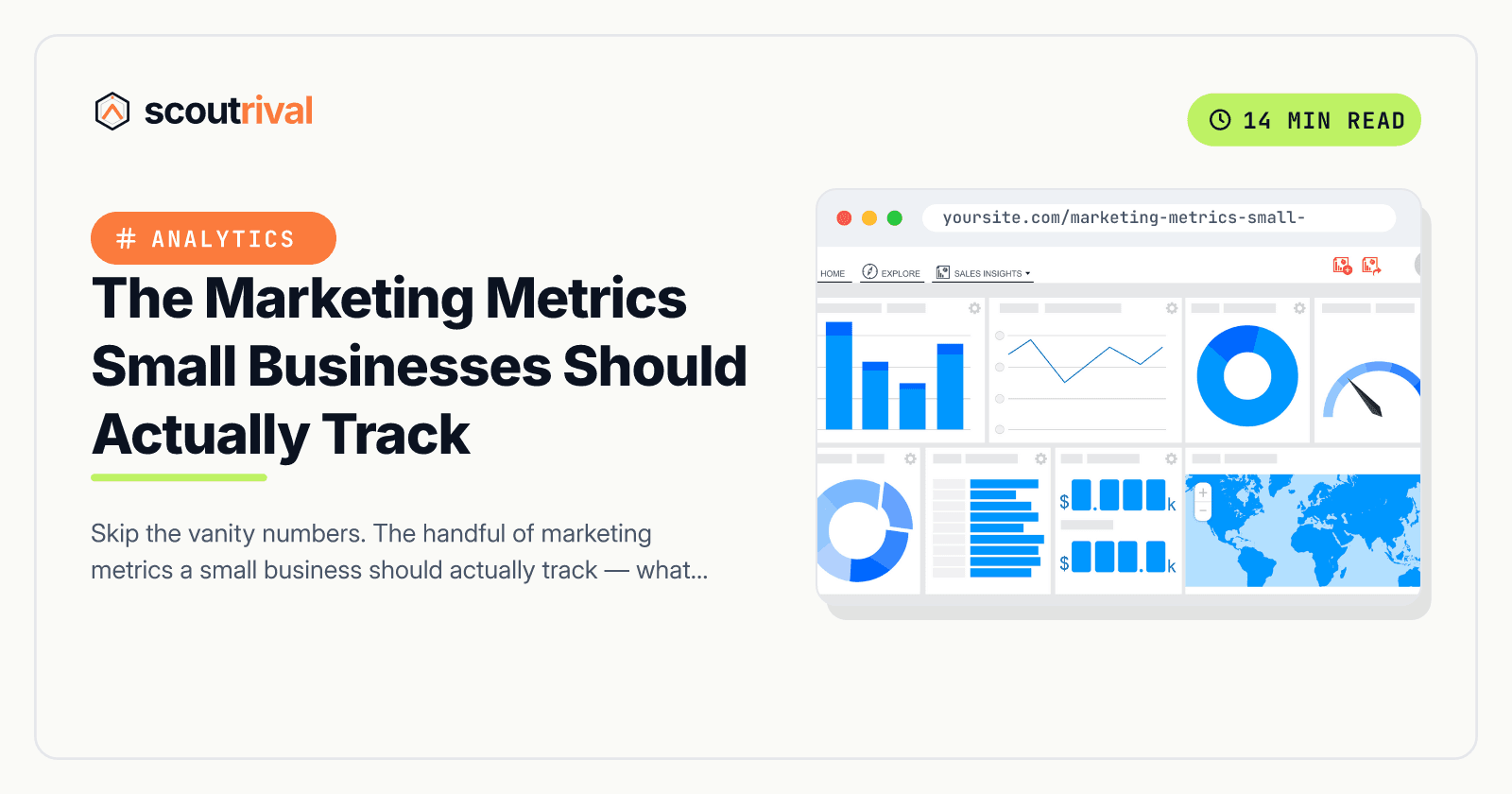 The Marketing Metrics Small Businesses Should Actually Track — cover