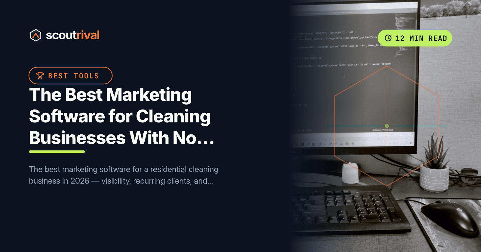 The Best Marketing Software for Cleaning Businesses With No In-House Marketer (2026) — cover