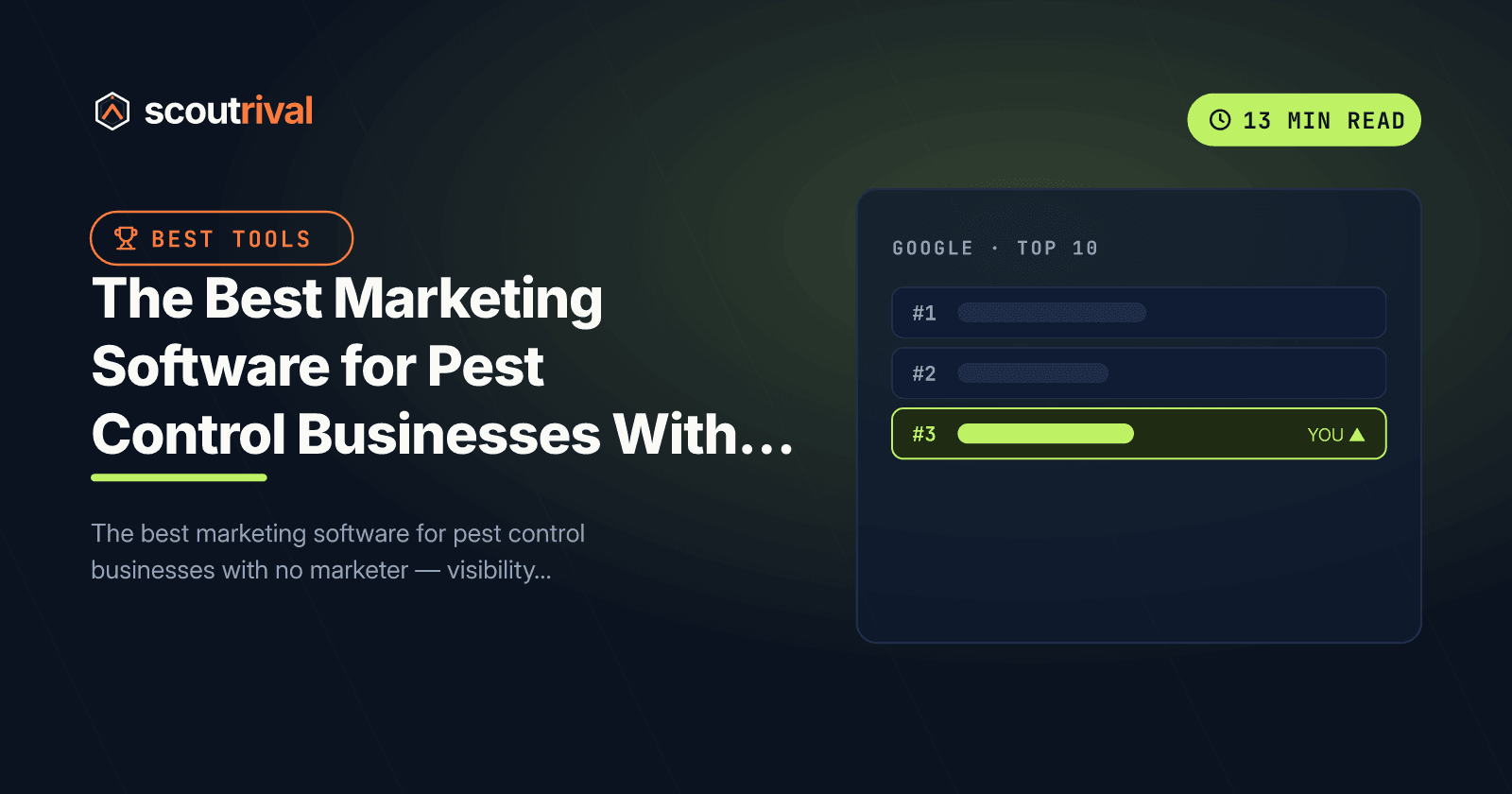 The Best Marketing Software for Pest Control Businesses With No In-House Marketer (2026) — cover