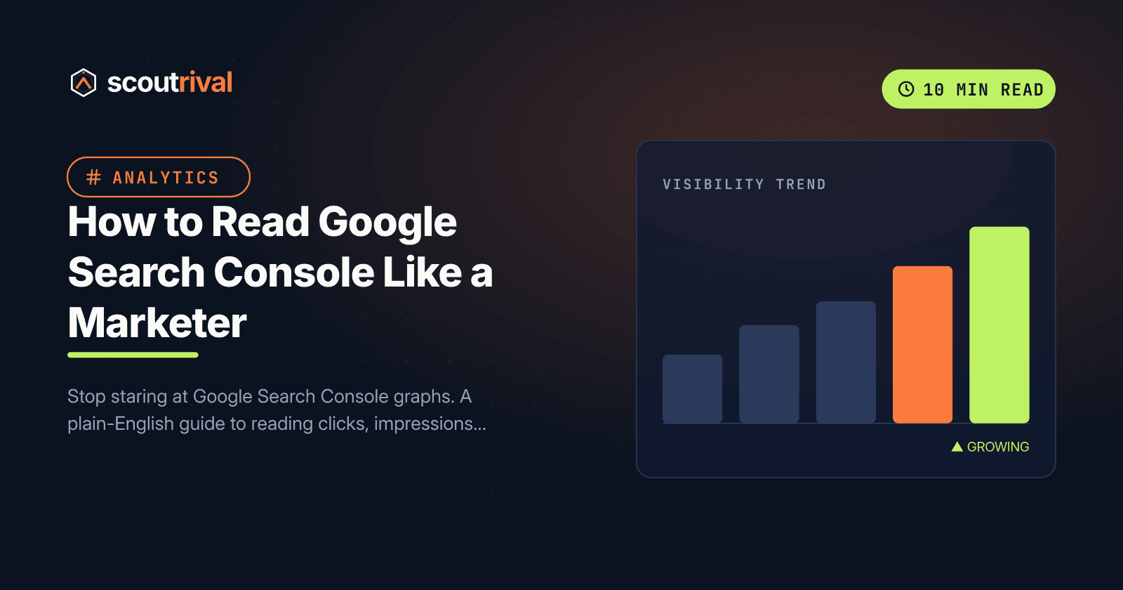 How to Read Google Search Console Like a Marketer — cover
