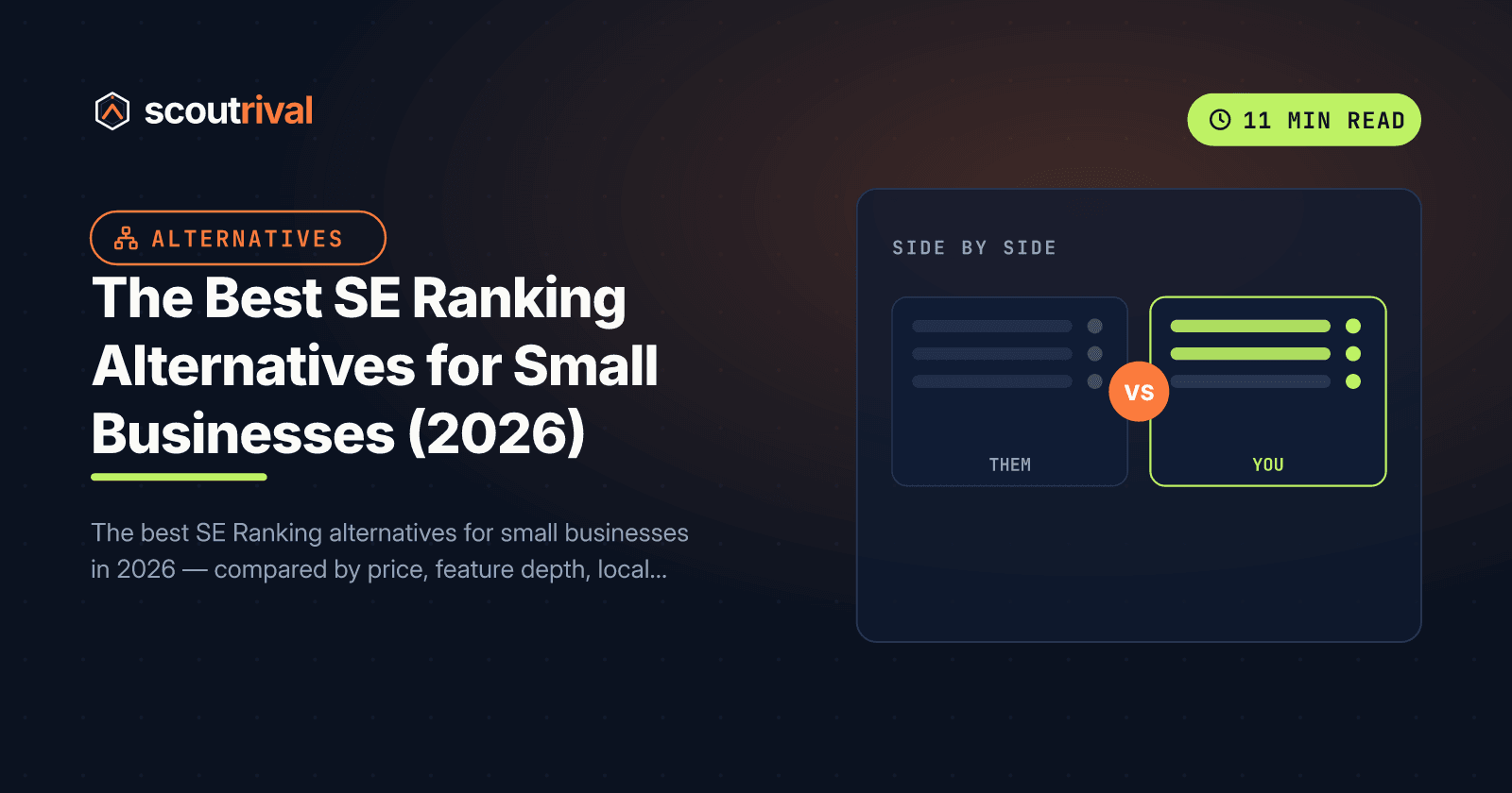 The Best SE Ranking Alternatives for Small Businesses (2026) — cover