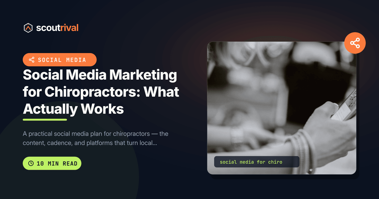 Social Media Marketing for Chiropractors: What Actually Works — cover